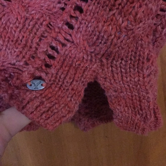 Rust American Eagle crocheted sweater - Picture 3 of 5